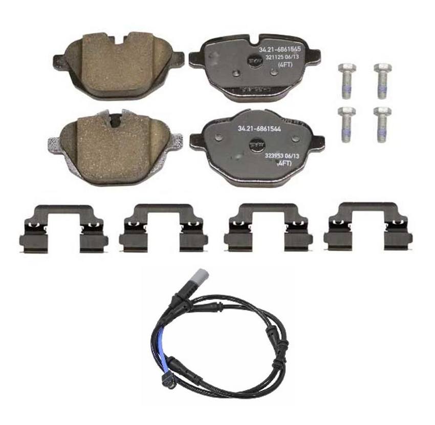 BMW Disc Brake Pad Set - Rear (w/ Sensor)